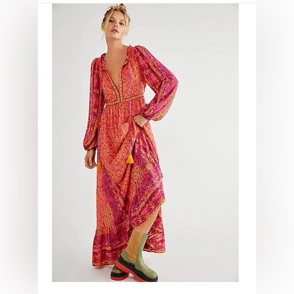Free People Happy Feelings Midi Dress